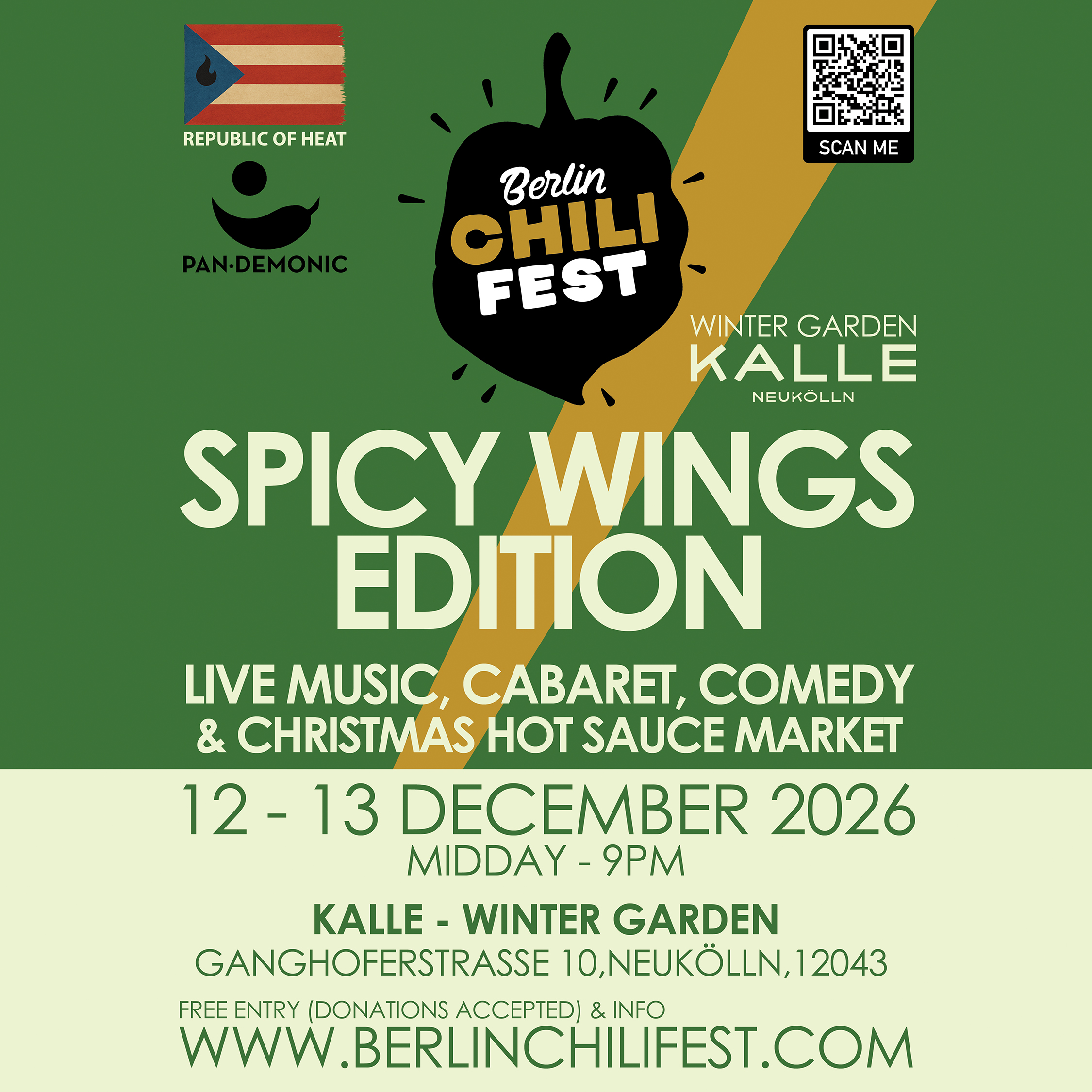 Berlin Chili Fest: Spicy Wings Edition โ Going Indoors for Christmas